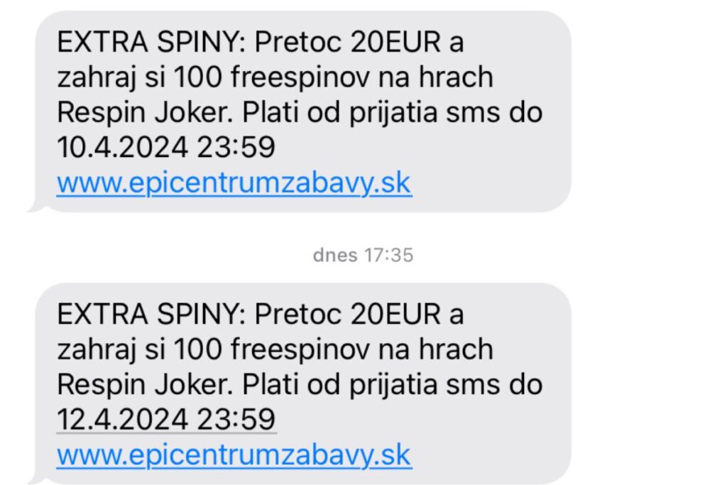 Eurogold-Game-SMS-správa-free-spiny