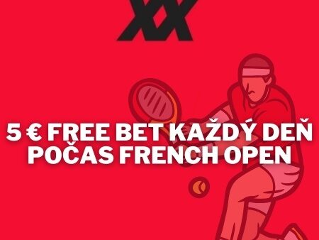 5 EUR free bet v DOXXbete každý deň počas French Open – Stav si bez rizika